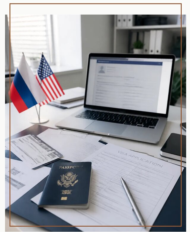 Оформление визы в США для туристов и бизнеса в Старой Руссе