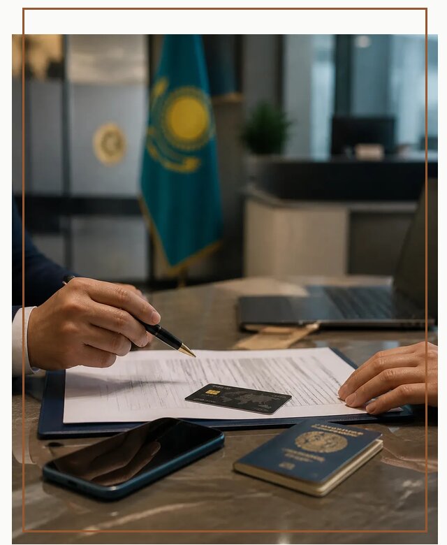 Открытие счета и банковской карты в Казахстане в Старой Руссе